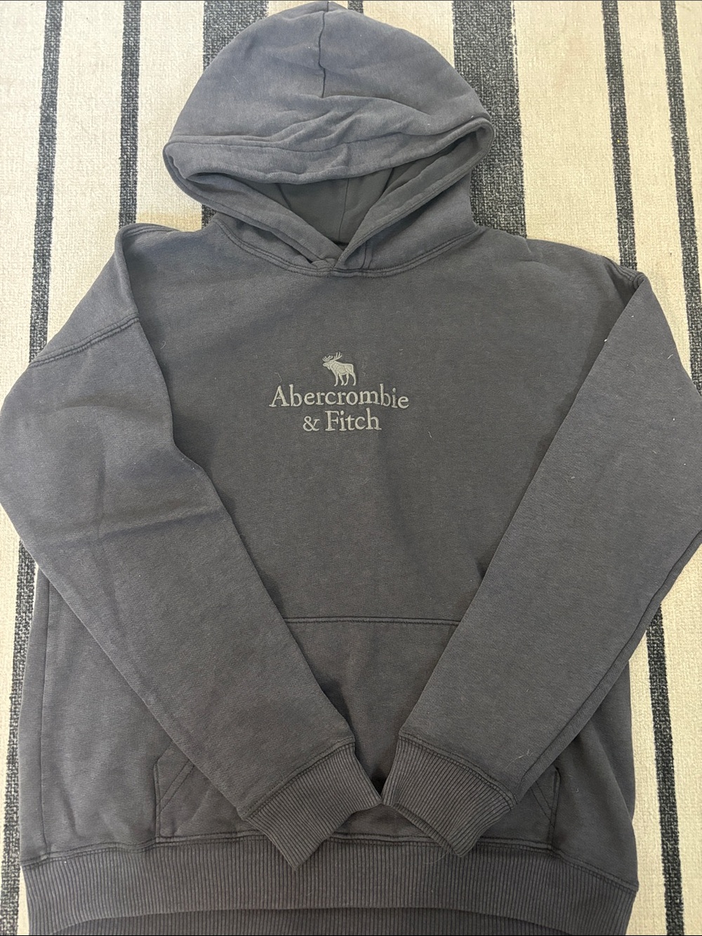 Abercrombie & Fitch kids Blue Gray Pullover Hoodie